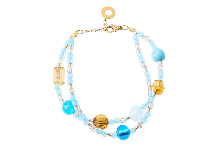 Bracelet Narciso in blue glass Antica Murrina
