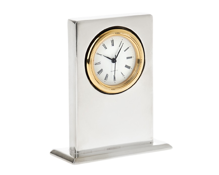 Table Clock silver Selezione Zanolli