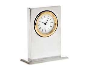 Orologio da tavolo argento lucido Selezione Zanolli