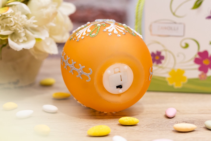 Decorated luminous egg with LED light Selezione Zanolli