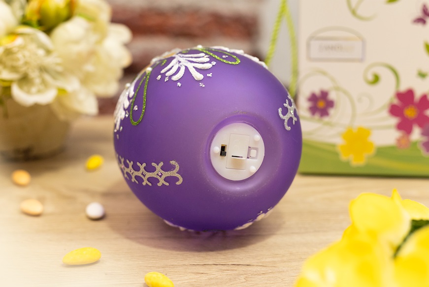 Decorated luminous egg with LED light Selezione Zanolli