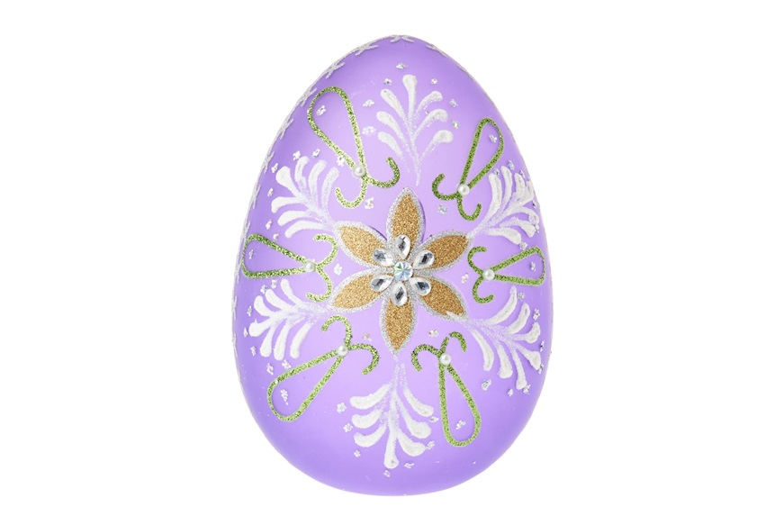 Decorated luminous egg with LED light Selezione Zanolli