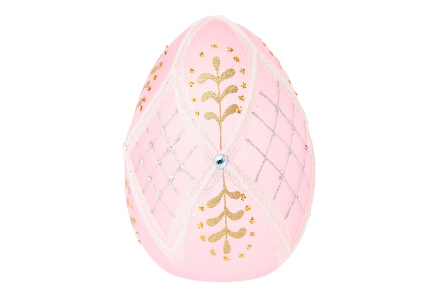 Decorated luminous egg with LED light Selezione Zanolli