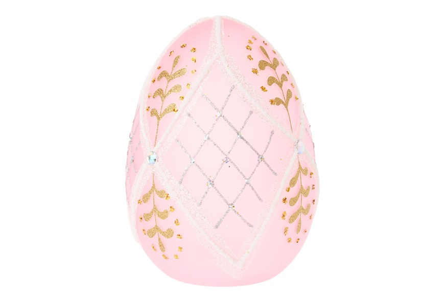 Decorated luminous egg with LED light Selezione Zanolli