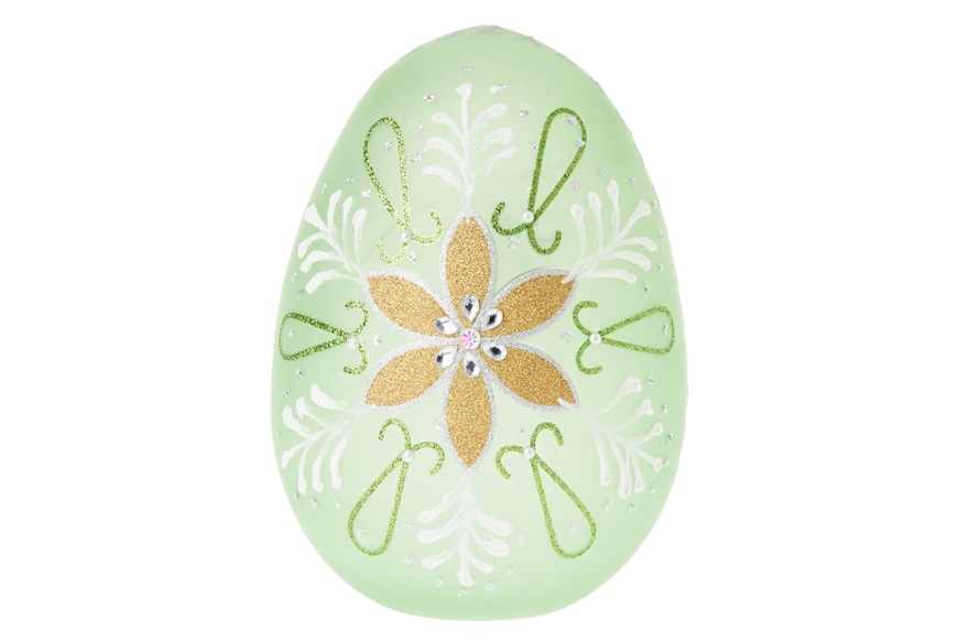 Decorated luminous egg with LED light Selezione Zanolli