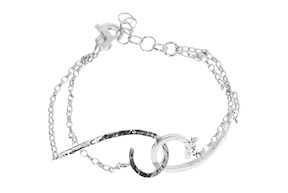 Bracciale Tabas argento ricciolo martellato Selezione Zanolli