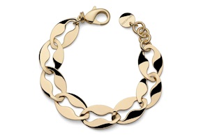 Bracciale Dinamica in bronzo dorato Unoaerre