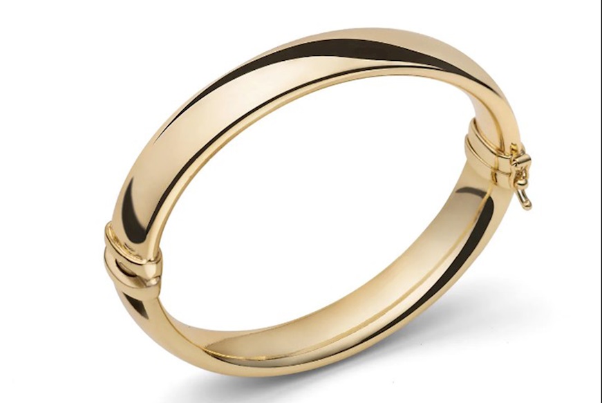 Bracciale rigido Classica in bronzo dorato Unoaerre