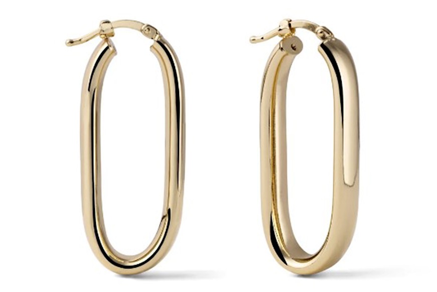 Earrings Classica in gilded bronze Unoaerre