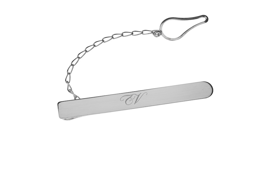 Fermacravatta argento Selezione Zanolli
