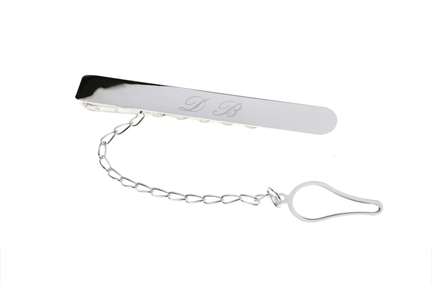 Fermacravatta argento Selezione Zanolli