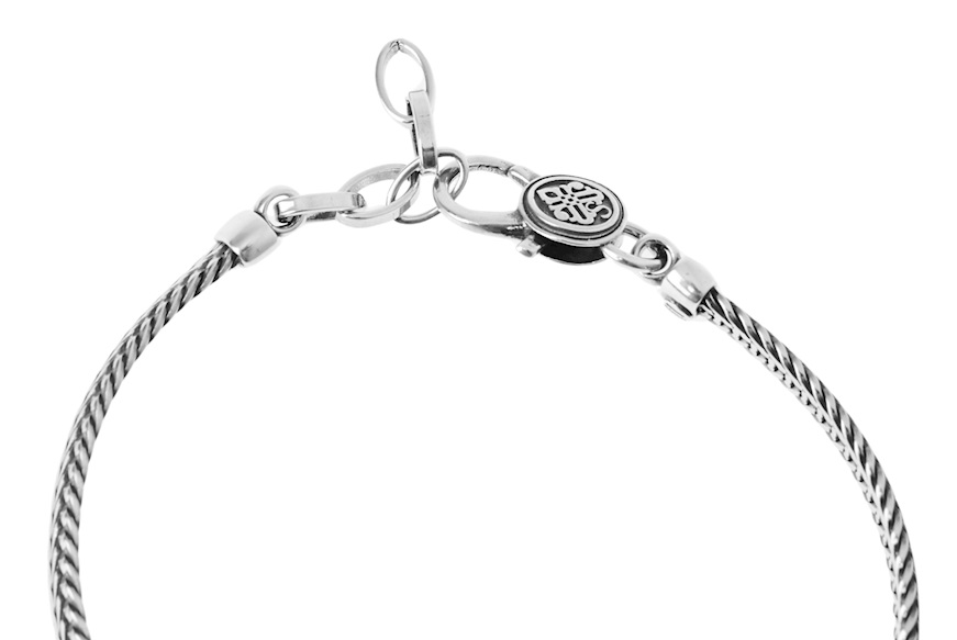 Bracelet Deep silver with black onyx Sovrani