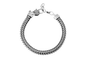 Bracciale uomo Deep argento a maglia snake Sovrani