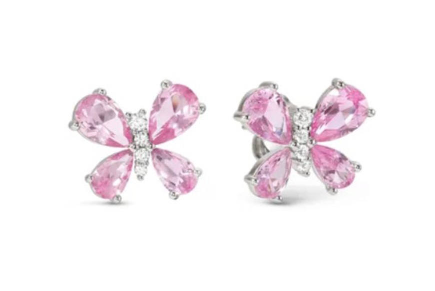 Earrings Shine Me Up silver Pink Butterfly Nomination