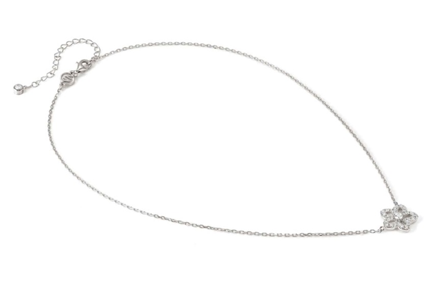 Collana Sweet Madame argento Fiore Bianco Nomination