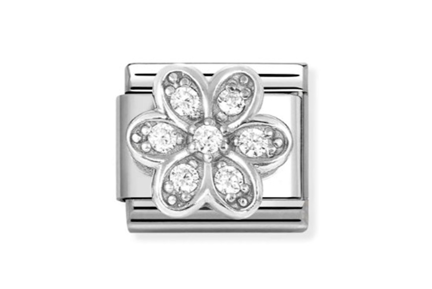 Daisy Composable steel silver and zircons Nomination