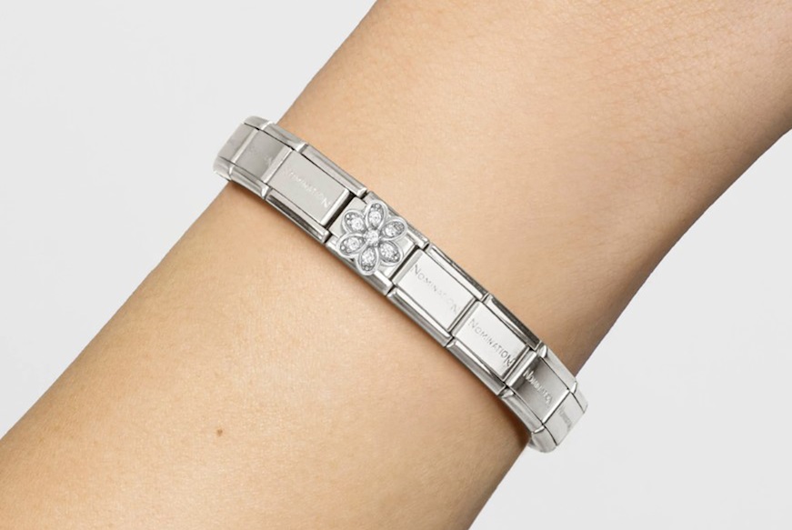 Daisy Composable steel silver and zircons Nomination