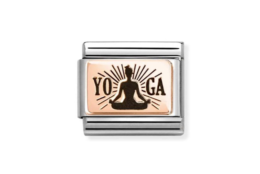 Yoga Meditation Composable steel and rosè gold Nomination