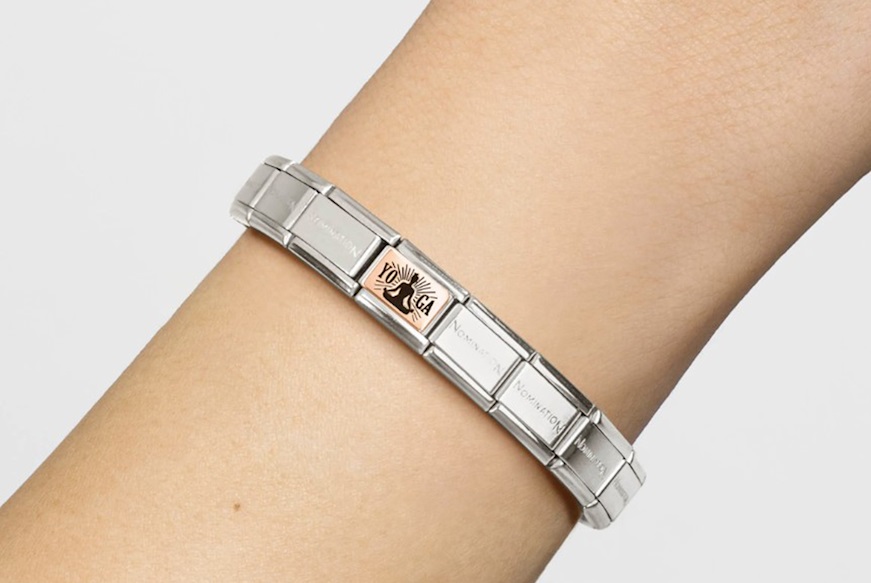 Yoga Meditation Composable steel and rosè gold Nomination