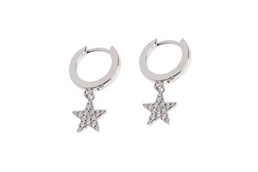 Orecchini argento con stella di zirconi Selezione Zanolli