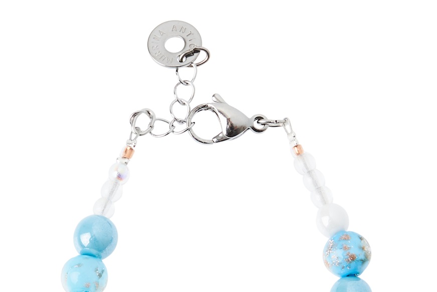 Bracelet Ortensia white and blue Antica Murrina
