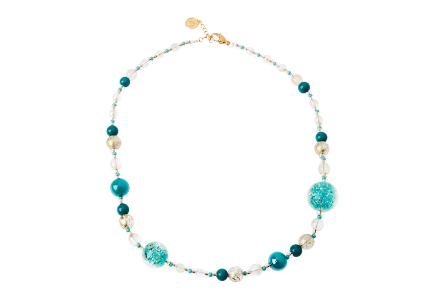 Collana Violetta verde marino Antica Murrina