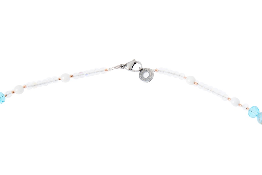 Necklace Ortensia white and blue Antica Murrina