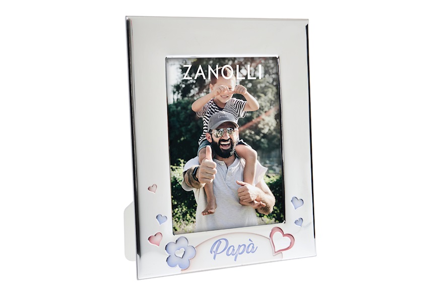 Picture frame Papà pvd Silver Selezione Zanolli