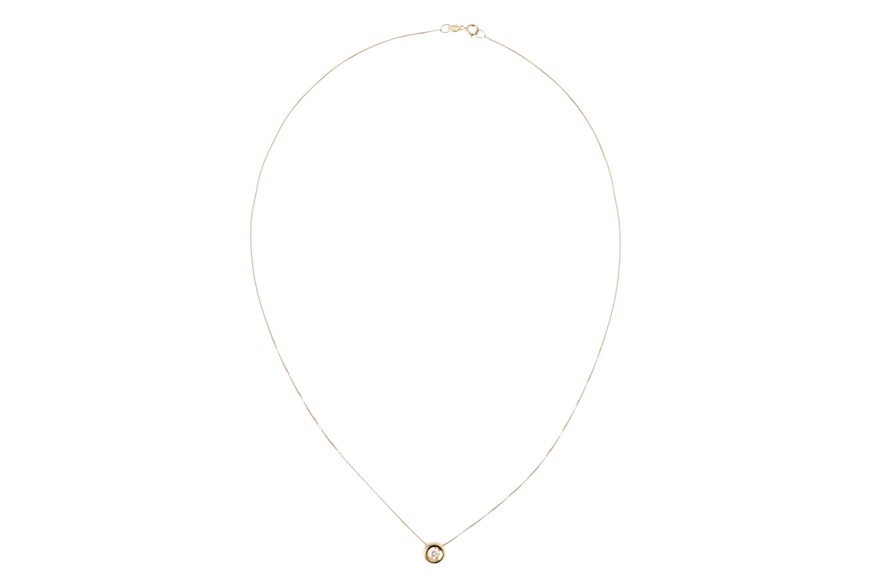 Collana oro 750‰ con diamante cipollina Selezione Zanolli