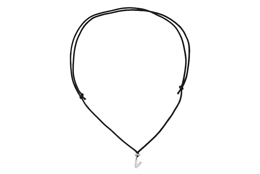 Collana oro 750‰ con ciondolo lettera V Selezione Zanolli