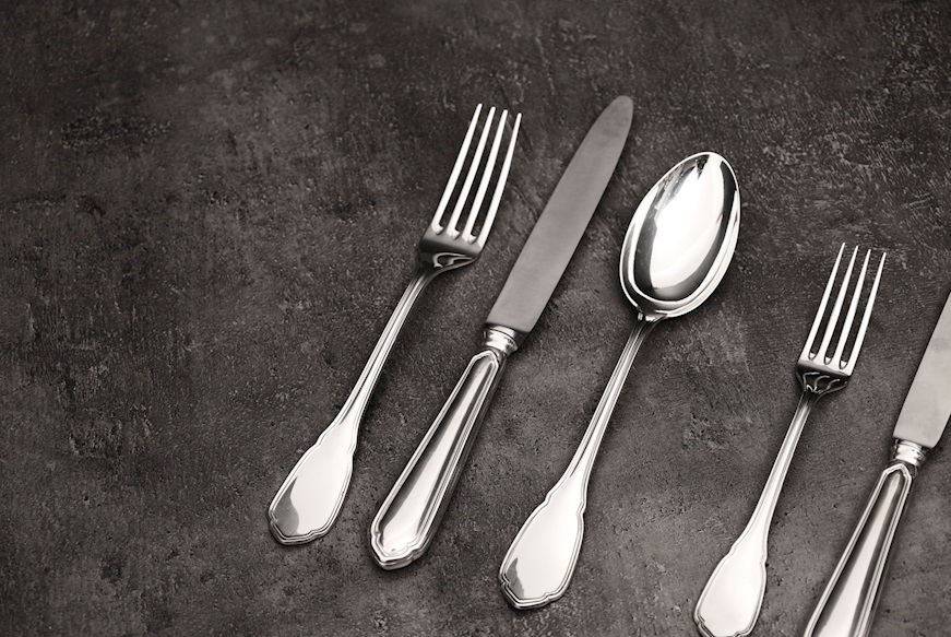Servizio Posate argento 2785 grammi 72 pezzi in stile Settecento usato ricondizionato Zanolli Vintage