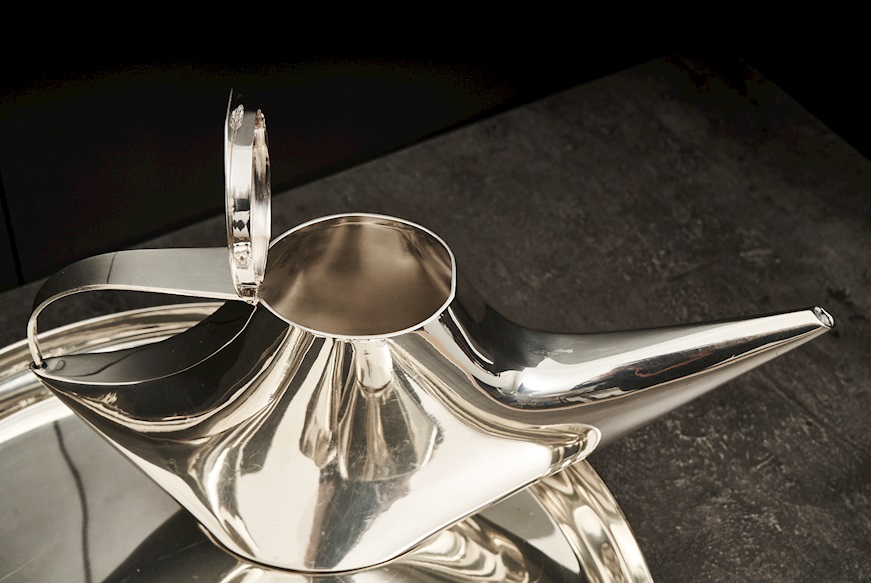 Servizio da the e caffè argento 2652 grammi 5 pezzi Christofle usato ricondizionato Zanolli Vintage