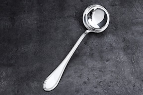 Mestolo argento 256 grammi in stile Inglese usato ricondizionato Zanolli Vintage
