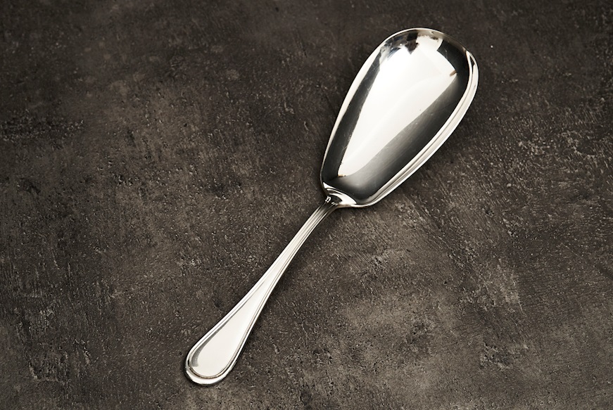 Risotto spoon silver 125 grammi in English style Zanolli Vintage