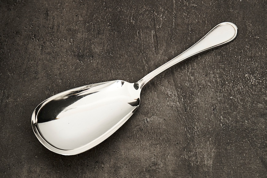 Risotto spoon silver 125 grammi in English style Zanolli Vintage