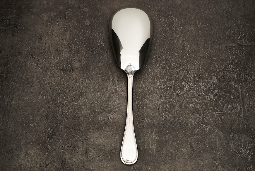 Risotto spoon silver 125 grammi in English style Zanolli Vintage