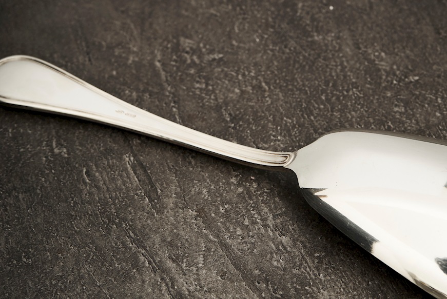 Risotto spoon silver 125 grammi in English style Zanolli Vintage