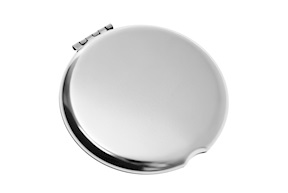 Round hand mirror steel Selezione Zanolli