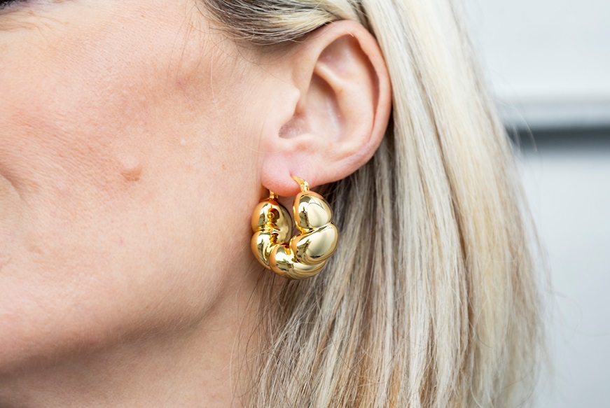 Earrings brass in gold plated brass Sovrani