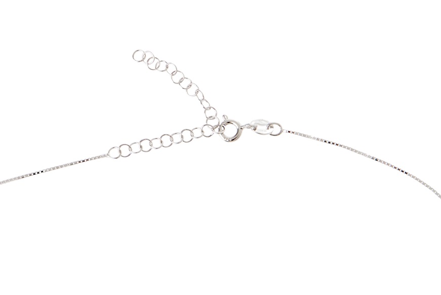 Collana argento con zirconi verdi e bianchi Sovrani
