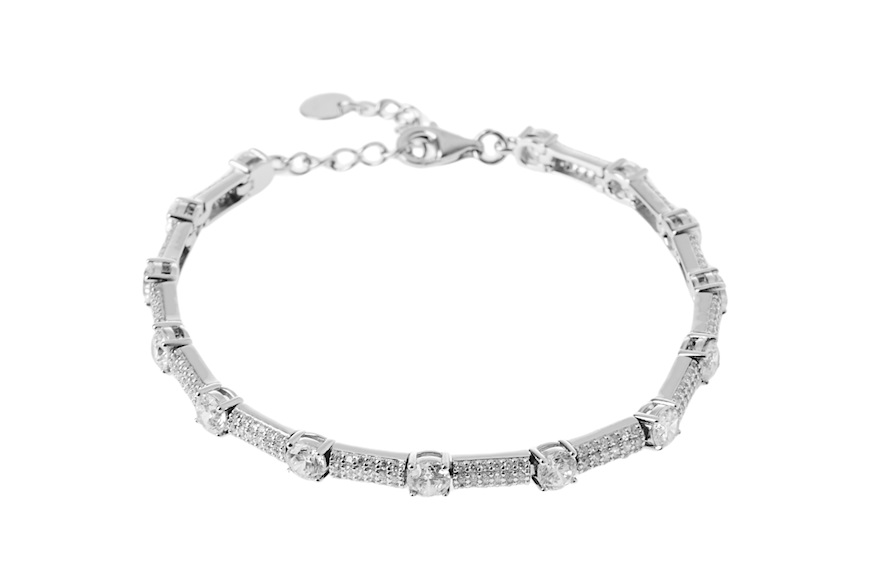 Bracciale argento con zirconi bianchi Sovrani