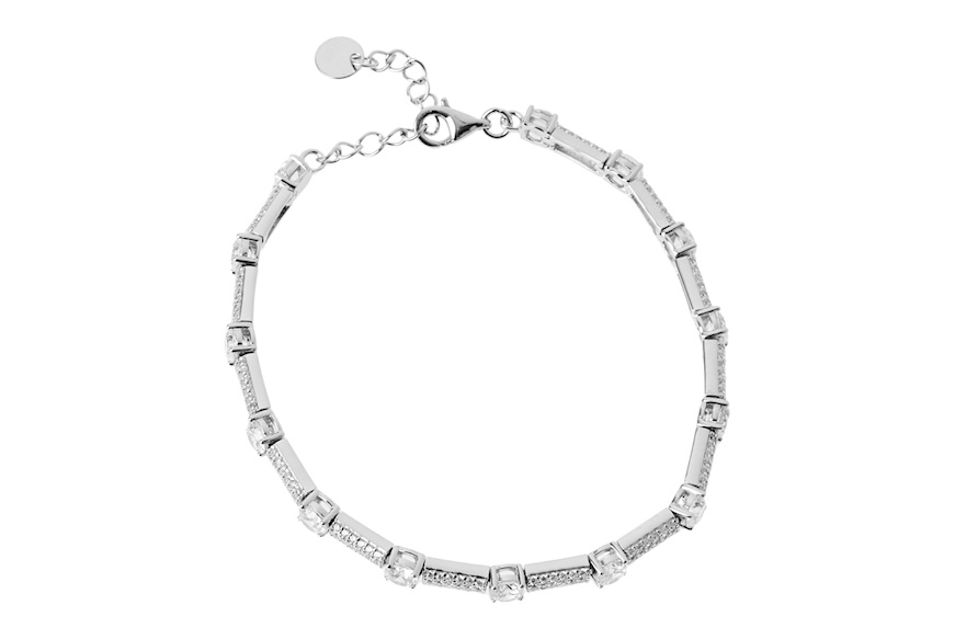 Bracciale argento con zirconi bianchi Sovrani