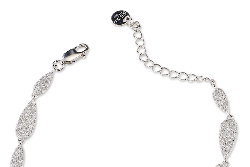 Bracciale argento con zirconi bianchi Sovrani