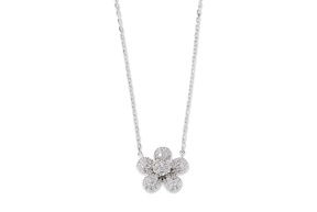Collana argento con zirconi bianchi Sovrani