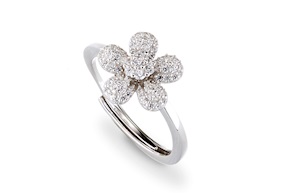 Anello argento con zirconi bianchi Sovrani
