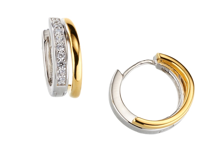 Earrings silver with zircons Sovrani