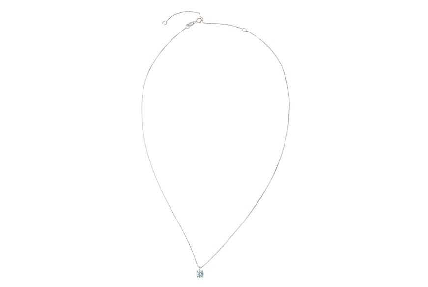 Parure argento con zirconi acquamarina Sovrani