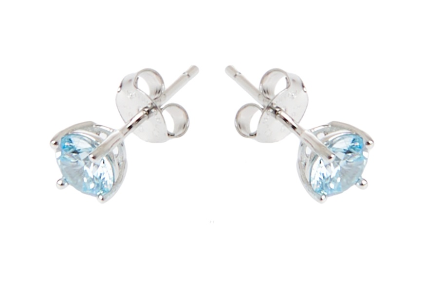 Parure argento con zirconi acquamarina Sovrani