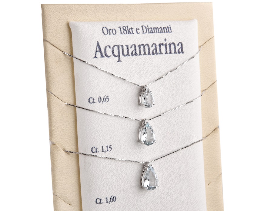 Echtzeit Collana Donna Con Ciondolo A Goccia | Acciaio Inox Con Placcato Oro 14K | Impermeabile E Ipoallergenica
