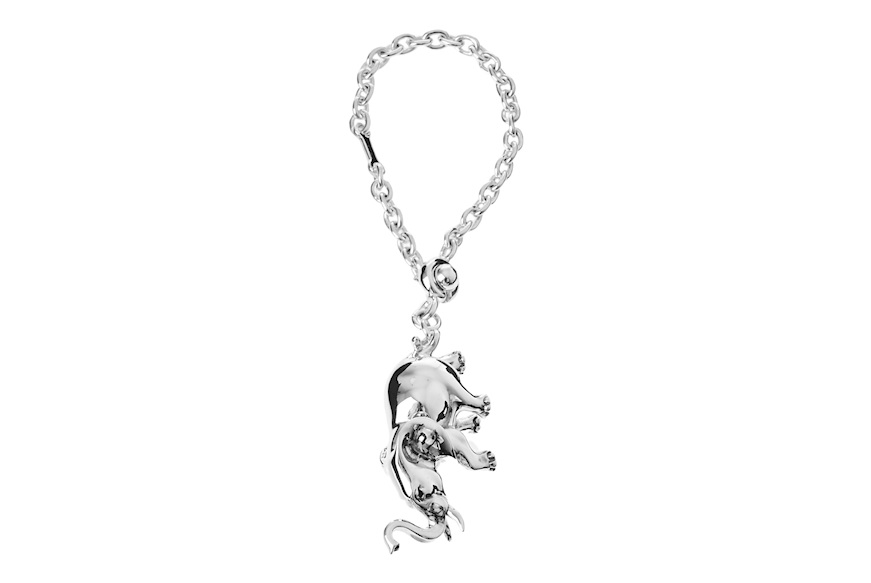 Keyring Elephant silver Selezione Zanolli
